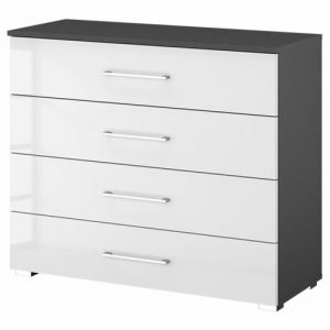Lorenzo 4 Drawer Wide Chest of Drawers