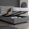 Brandon Grey Fabric Ottoman Bed