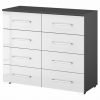 Lorenzo 4 + 4 Drawer Wide Chest of Drawers