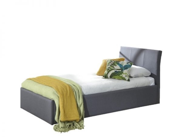 GFW Ascot Ottoman 3' Single Grey Fabric Ottoman Bed Ottoman Bed Image0 Image