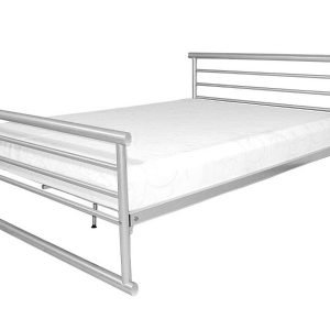 Heartlands Furniture Bambi Bed Silver 3' Single Silver Metal Bed Image0 Image
