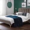 Julian Bowen Deco Velvet Bed 4' 6 Double Fabric Bed Image0 Image