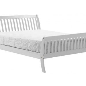 Heartlands Furniture Lapaz Pine Bed  5' King Size White Wooden Bed Image0 Image