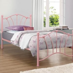 Birlea Sophia Pink 3' Single Pink Metal Bed Image0 Image