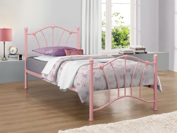Birlea Sophia Pink 3' Single Pink Metal Bed Image0 Image