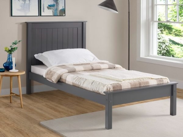 Limelight Taurus Low Footend 3' Single Dark Grey Wooden Bed Image0 Image