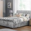 Julian Bowen Verona 5' King Size Silver 2 Drawer Fabric Bed Image0 Image