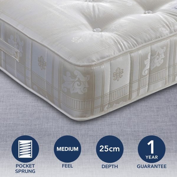 Majestic Medium 1000 Pocket Mattress  undefined