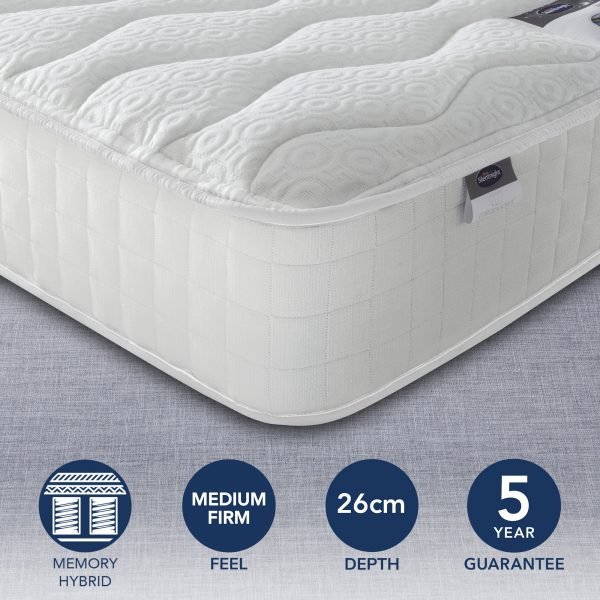 Silentnight Medium 1400 Pocket Memory Mattress White undefined