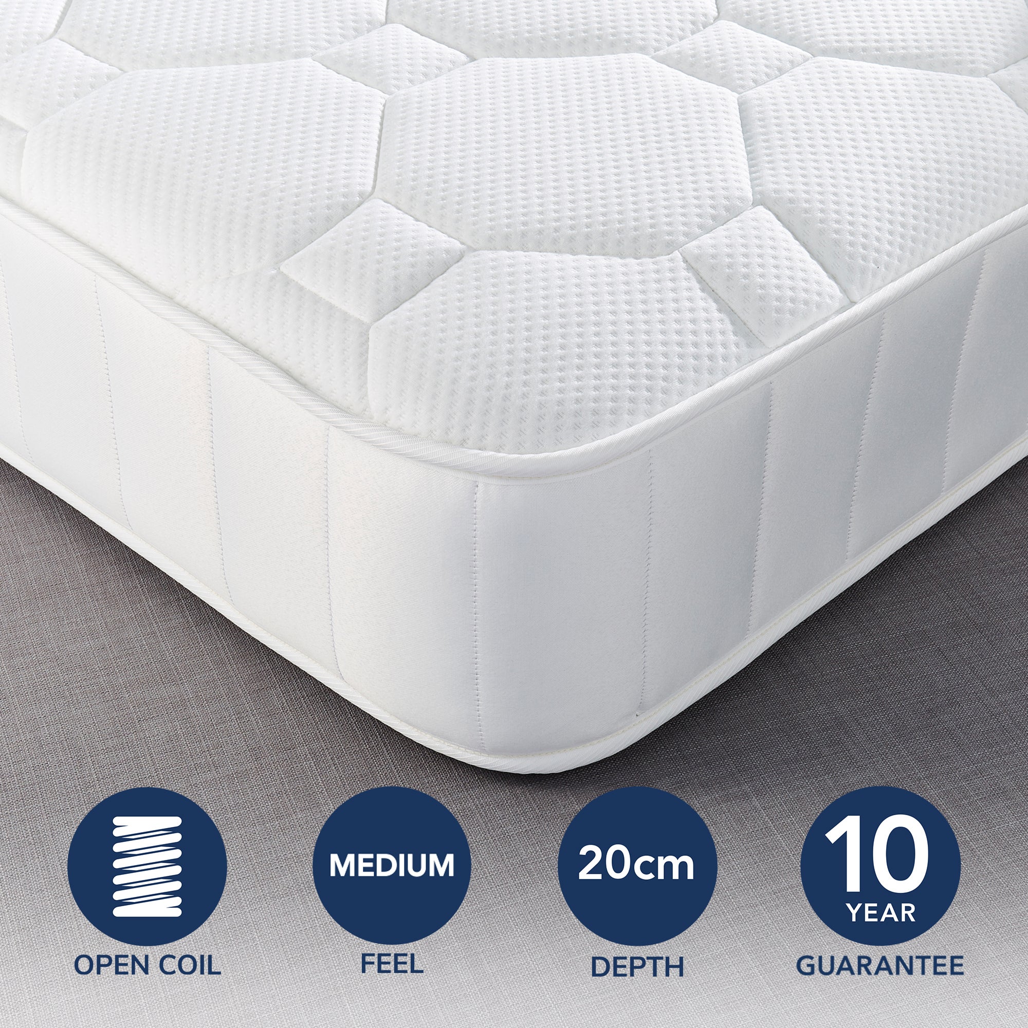 Fogarty Just Right Gel Top Orthopaedic Open Coil Mattress - UK Mattress ...