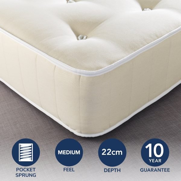 Fogarty Dreamy Comfort Eco Cotton 1000 Pocket Sprung Mattress  undefined