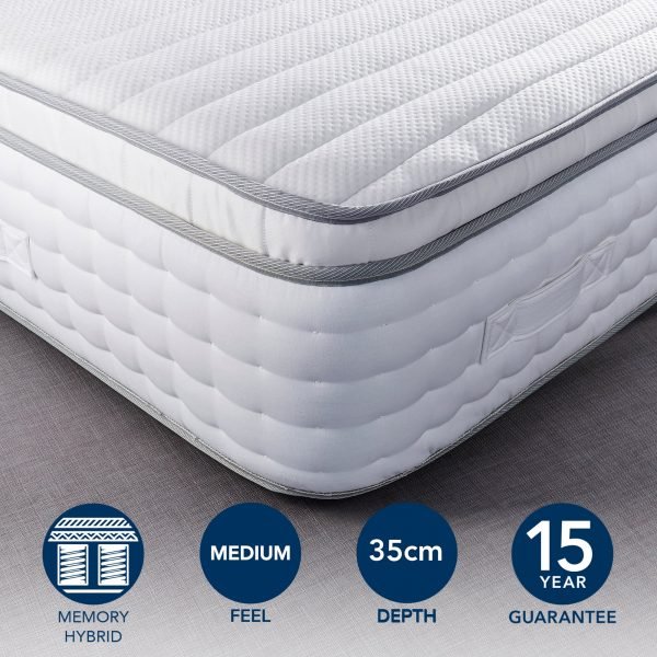 Hotel Memory Foam Pillow Top 2000 Pocket Sprung Mattress  undefined