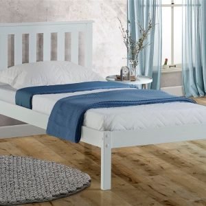 Birlea Denver Low Foot End White 3' Single White Low Foot End Wooden Bed Image0 Image