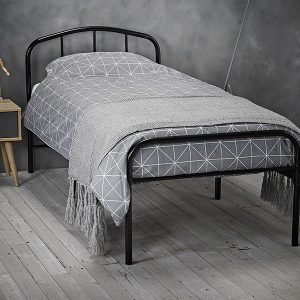 LPD Furniture Milton 3' Single Black Metal Bed Image0 Image