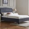 Limelight Rosa 3' Single Dark Grey Fabric Bed Image0 Image