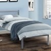 Julian Bowen Alpen Bed 3' Single Silver Slatted Bedstead Metal Bed Image 0