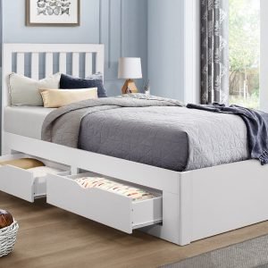 Birlea Appleby 3' Single White Wooden Bed Image 0