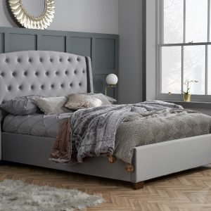 Birlea Balmoral Fabric Grey 4' 6 Double Fabric Bed Image 0