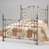 Heartlands Furniture Beatrice Antique Brass Bed 4' 6 Double Metal Bed Image 0