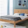 Birlea Bellevue 4' 6 Double Oak Wooden Bed Image 0