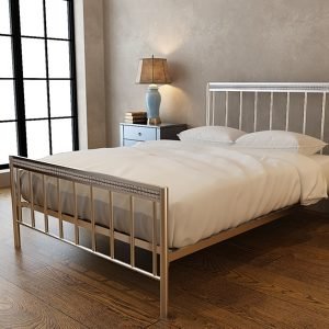 LPD Furniture Bellini 4' 6 Double Metal Bed Image 0