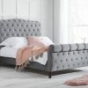 Birlea Colorado 5' King Size Grey Fabric Bed Image 0