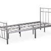 Heartlands Furniture Davina Single Contract 3' Single Silver Metal Bed Image 0