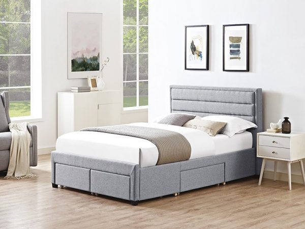 LPD Furniture Greenwich 4' 6 Double Fabric Bed Image 0