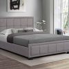 Birlea Hannover Fabric Grey 4' Small Double Fabric Bed Image 0