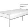 Heartlands Furniture Jennifer Contract Bed Silver 4' Small Double Metal Bed Image 0