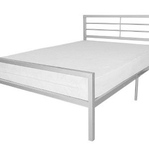 Heartlands Furniture Jennifer Double Bed Silver  4' 6 Double Metal Bed Image 0