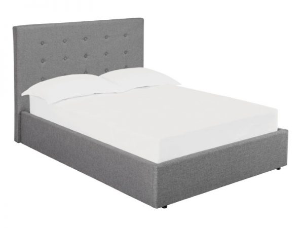 LPD Furniture Lucca Plus Grey 5' King Size Ottoman Bed Image 0