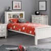 Julian Bowen Maine Bookcase Bed 3' Single Surf White Wooden Bed Image 0