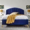 GFW Pettine End Lift Ottoman 4' 6 Double Royal Blue Ottoman Bed Image 0