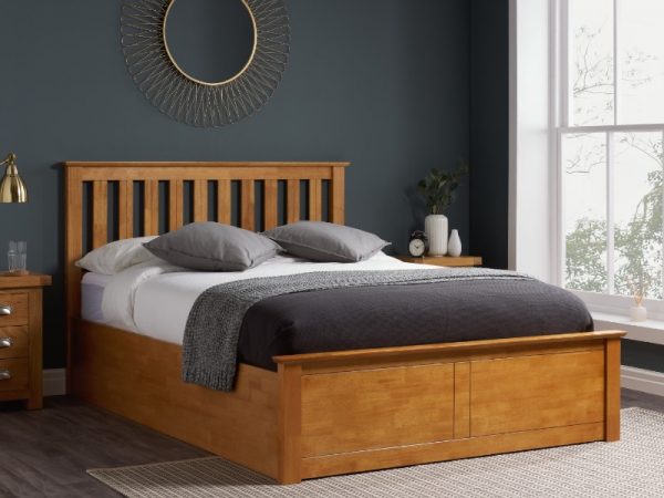 Birlea Phoenix Ottoman Oak 4' Small Double Ottoman Base Ottoman Bed Image 0