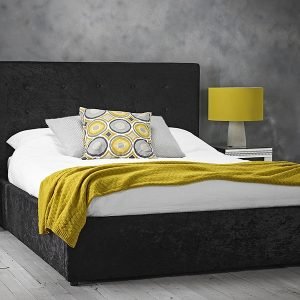 LPD Furniture Rimini Black Ottoman 3' Single Ottoman Bed Image 0