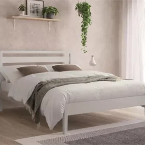 Ronney White Wooden Bedframe