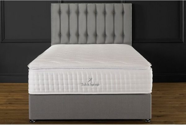 Tuft & Springs Solitaire 2000 Pocket Memory Pillow Top Mattress + Premium Divan Bed