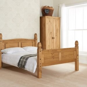 Birlea Corona High Foot End 4' Small Double High Foot End Wooden Bed Image 0