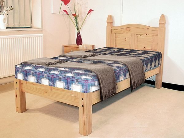 Heartlands Furniture Corona Bed Low Footend 3' Single Pine Wooden Bed Image 0