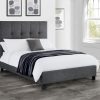 Julian Bowen Sorrento High Headboard Bed 4' 6 Double Fabric Bed Image 0