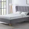 Limelight Tasya 4' 6 Double Light Grey Fabric Bed Image 0