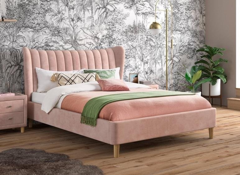 pink bed frame