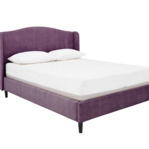Libre King Size Bed Frame - Only One Left! in Matrix 13 Purple on Furniture Village